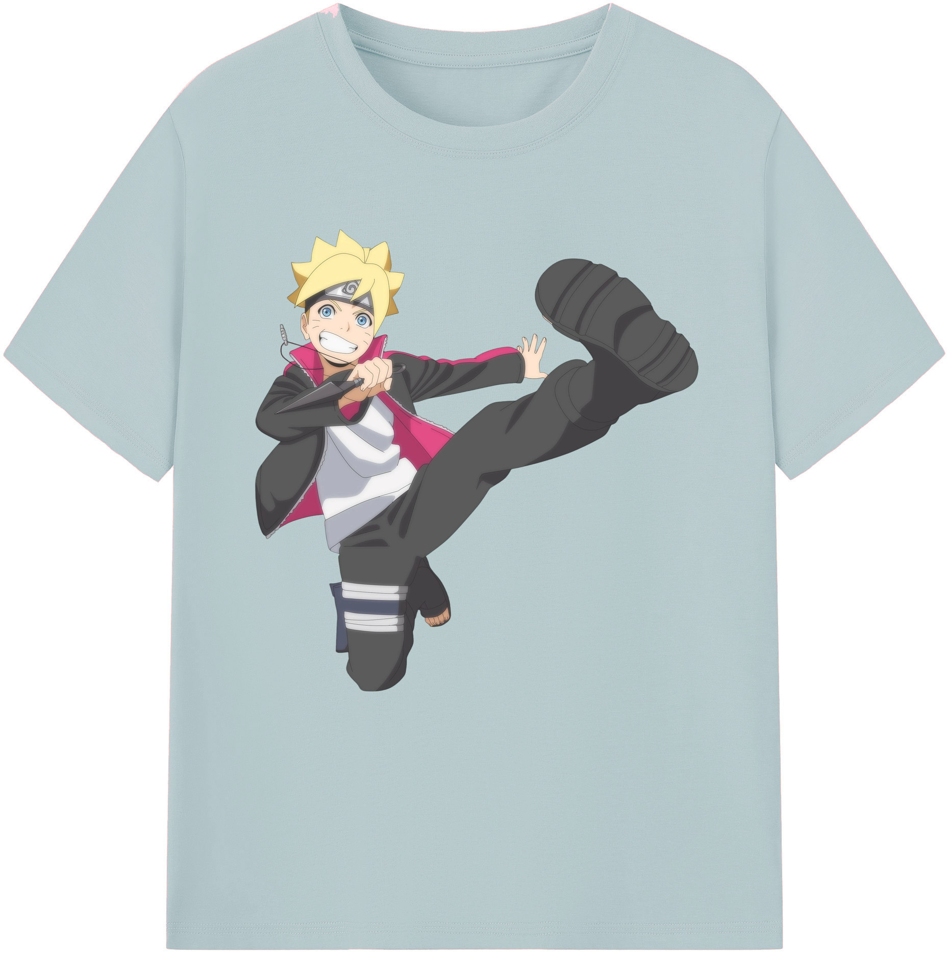 （画像用） NARUTO -ナルト- うずまき ボルト Uzumaki Boruto 綿100％半袖Tシャツ（フロントプリント）